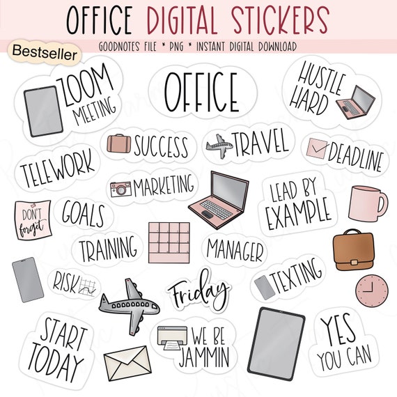 OFFICE Digital Stickers - Rustic Farm Chick®️